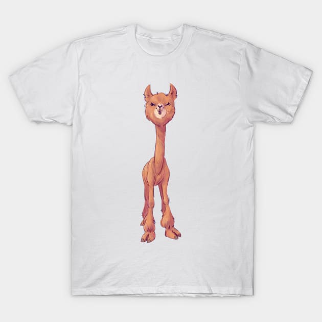 Shaved Alpaca T-Shirt by PaulaBS